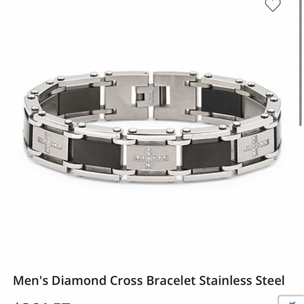Men’s Diamond Cross Bracelet